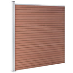 ZNTS Garden Fence WPC 175x186 cm Brown 49068