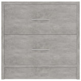 ZNTS Bedside Cabinets 2 pcs Concrete Grey 40x30x40 cm Engineered Wood 801044