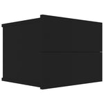 ZNTS Bedside Cabinets 2 pcs Black 40x30x30 cm Engineered Wood 801056