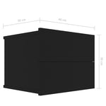 ZNTS Bedside Cabinets 2 pcs Black 40x30x30 cm Engineered Wood 801056