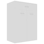 ZNTS Shoe Cabinet White 60x35x84 cm Engineered Wood 801071