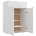 ZNTS Shoe Cabinet White 60x35x84 cm Engineered Wood 801071