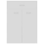 ZNTS Shoe Cabinet White 60x35x84 cm Engineered Wood 801071