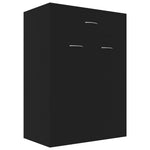 ZNTS Shoe Cabinet Black 60x35x84 cm Engineered Wood 801072