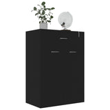 ZNTS Shoe Cabinet Black 60x35x84 cm Engineered Wood 801072