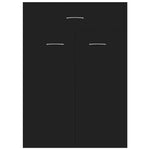 ZNTS Shoe Cabinet Black 60x35x84 cm Engineered Wood 801072