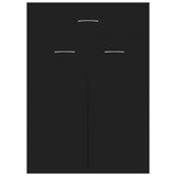 ZNTS Shoe Cabinet Black 60x35x84 cm Engineered Wood 801072