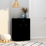 ZNTS Shoe Cabinet Black 60x35x84 cm Engineered Wood 801072