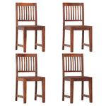 ZNTS Dining Chairs 4 pcs Solid Mango Wood 286252