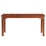 ZNTS Dining Table 160x80x76 cm Solid Acacia Wood 286254