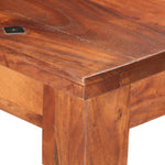 ZNTS Dining Table 160x80x76 cm Solid Acacia Wood 286254