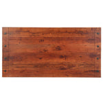 ZNTS Dining Table 120x60x76 cm Solid Acacia Wood 286256