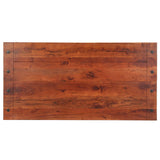 ZNTS Dining Table 120x60x76 cm Solid Acacia Wood 286256