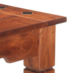 ZNTS Dining Table 120x60x76 cm Solid Acacia Wood 286256