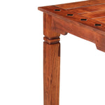 ZNTS Dining Table 120x60x76 cm Solid Acacia Wood 286256