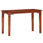 ZNTS Dining Table 120x60x76 cm Solid Acacia Wood 286256