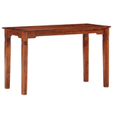 ZNTS Dining Table 120x60x76 cm Solid Acacia Wood 286256