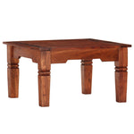ZNTS Side Table 60x60x35 cm Solid Acacia Wood 286259