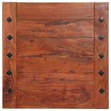 ZNTS Side Table 60x60x35 cm Solid Acacia Wood 286259
