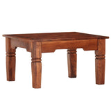 ZNTS Side Table 60x60x35 cm Solid Acacia Wood 286259