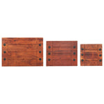 ZNTS Nesting Tables 3 pcs Solid Acacia Wood 286263