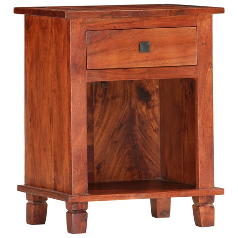ZNTS Bedside Cabinet 40x30x50 cm Solid Acacia Wood 286265
