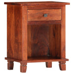 ZNTS Bedside Cabinet 40x30x50 cm Solid Acacia Wood 286265