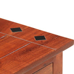 ZNTS Bedside Cabinet 40x30x50 cm Solid Acacia Wood 286265