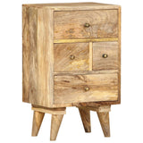 ZNTS Bedside Cabinet 36x30x60 cm Solid Mango Wood 286123