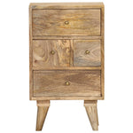 ZNTS Bedside Cabinet 36x30x60 cm Solid Mango Wood 286123