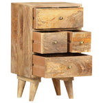 ZNTS Bedside Cabinet 36x30x60 cm Solid Mango Wood 286123