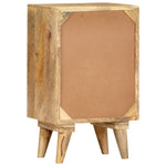 ZNTS Bedside Cabinet 36x30x60 cm Solid Mango Wood 286123