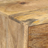 ZNTS Bedside Cabinet 36x30x60 cm Solid Mango Wood 286123