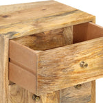 ZNTS Bedside Cabinet 36x30x60 cm Solid Mango Wood 286123