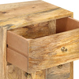 ZNTS Bedside Cabinet 36x30x60 cm Solid Mango Wood 286123