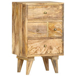 ZNTS Bedside Cabinet 36x30x60 cm Solid Mango Wood 286123