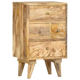 ZNTS Bedside Cabinet 36x30x60 cm Solid Mango Wood 286123