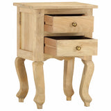 ZNTS Bedside Cabinet 40x35x60 cm Solid Mango Wood 286141