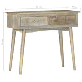 ZNTS Console Table 90x40x78 cm Solid Mango Wood 286387