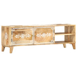 ZNTS TV Cabinet 120x30x40 cm Solid Mango Wood 286408