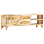 ZNTS TV Cabinet 120x30x40 cm Solid Mango Wood 286408