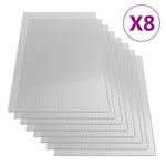 ZNTS Polycarbonate Sheets 8 pcs 4 mm 121x60 cm 146215