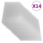 ZNTS Polycarbonate Sheets 14 pcs 4 mm 121x60 cm 146216