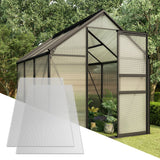 ZNTS Polycarbonate Sheets 2 pcs 6 mm 150x65 cm 146220