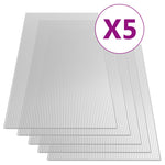 ZNTS Polycarbonate Sheets 5 pcs 6 mm 150x65 cm 146221