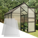 ZNTS Polycarbonate Sheets 2 pcs 10 mm 150x65 cm 146222