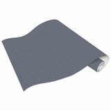 ZNTS 4 pcs Non-woven Wallpaper Rolls Plain Shimmer Dark Grey 0.53x10m 146209