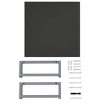 ZNTS Two Piece Bathroom Furniture Set Ceramic Grey 279317