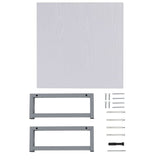 ZNTS Two Piece Bathroom Furniture Set Ceramic White 279323