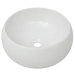 ZNTS Two Piece Bathroom Furniture Set Ceramic White 279325